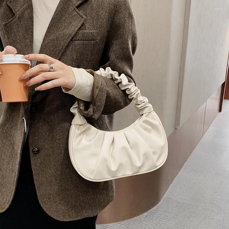 Evening Bags Solid Color Pleated Tote Bag 2022 Fashion High-quality Soft Leather Women's Designer Handbag Travel Shoulder Armpit, Beige
Evening Bags Solid Color Pleated Tote Bag 2022 Fashion High-quality Soft Leather Women's Designer Handbag Travel Shoulder Armpit, Beige