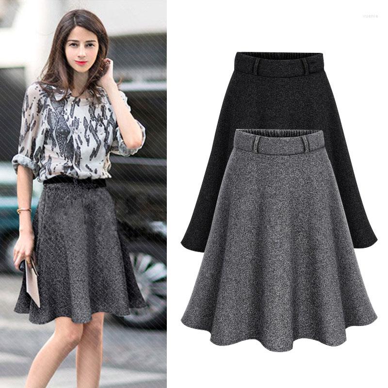 Skirts A-Line High Waist Skirt Women's Fashion Slim Casual School Vacation Large Size Woolen All-match Mid-length, Black
Skirts A-Line High Waist Skirt Women's Fashion Slim Casual School Vacation Large Size Woolen All-match Mid-length, Black