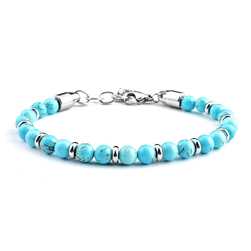 Natural Gemstone 6mm Beads and Stainless Steel Adjustable Bracelets for Men Women Turquoise Tiger eye Stone Beaded Bracelet
Natural Gemstone 6mm Beads and Stainless Steel Adjustable Bracelets for Men Women Turquoise Tiger eye Stone Beaded Bracelet