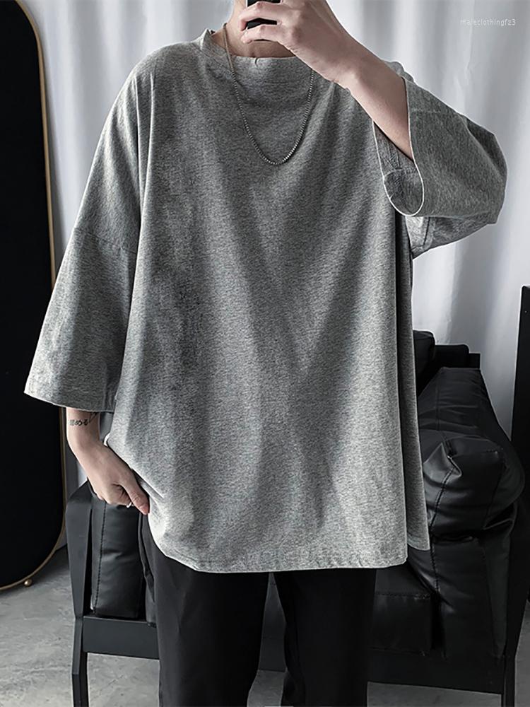 Men's T Shirts Summer Three-quarter Sleeve T-shirt For Men Loose Hong Kong Style Couple Teenagers, Black
Men's T Shirts Summer Three-quarter Sleeve T-shirt For Men Loose Hong Kong Style Couple Teenagers, Black