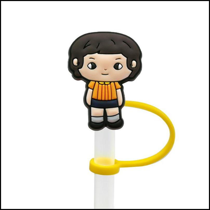 Drinking Straws Custom Stranger Things St Topper Sile Mold Er Fashion Charms Reusable Splash Proof Drinking Dust Plug Decorative 8Mm Othjl