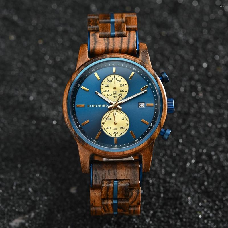 Wristwatches Wooden Men's Watch BOBOBIRD Top Japanese Miyota Wristwatch Sports Chronograph Calendar Custom Gift Box Relogio Masculino, Walnut
Wristwatches Wooden Men's Watch BOBOBIRD Top Japanese Miyota Wristwatch Sports Chronograph Calendar Custom Gift Box Relogio Masculino, Walnut