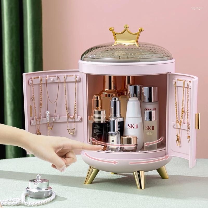 Cosmetic Bags Desktop Dust-proof Drawer Cosmetics Manager 360 Degree Rotating Storage Box Crown Makeup Jewelry Beauty, A053-3
Cosmetic Bags Desktop Dust-proof Drawer Cosmetics Manager 360 Degree Rotating Storage Box Crown Makeup Jewelry Beauty, A053-3