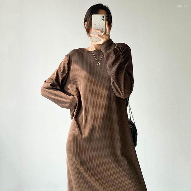 Casual Dresses Women Basic Spring Autumn 2022 Fashion O-Neck Long Sleeve Loose Waist Dress Solid Color Pullover, Black
Casual Dresses Women Basic Spring Autumn 2022 Fashion O-Neck Long Sleeve Loose Waist Dress Solid Color Pullover, Black
