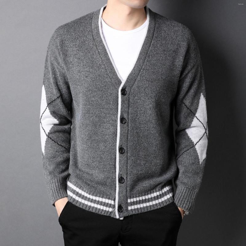 Men's Sweaters 2022 Autumn High End Knitted Cardigan Men's British Style Fashion Casual V Neck Long Sleeved Sweater Coat Jacket, Dark grey
Men's Sweaters 2022 Autumn High End Knitted Cardigan Men's British Style Fashion Casual V Neck Long Sleeved Sweater Coat Jacket, Dark grey