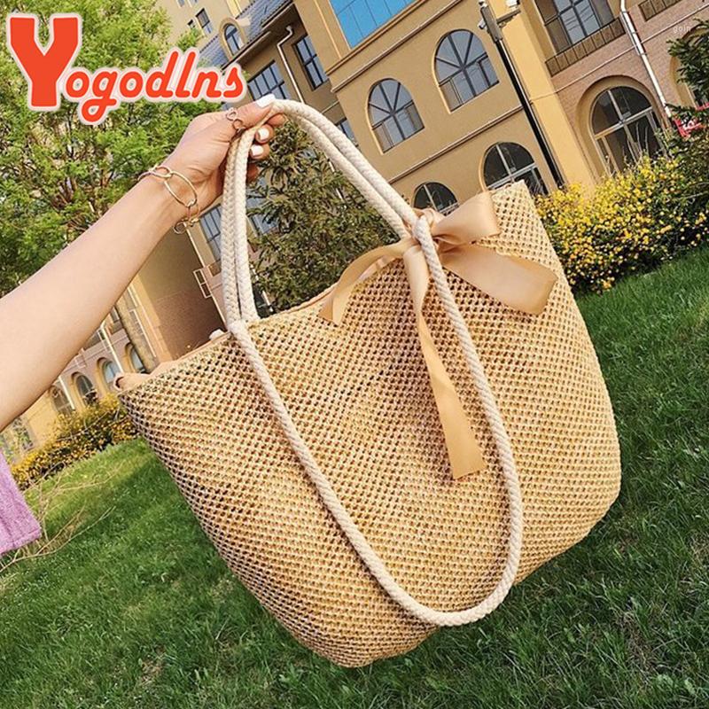 Evening Bags Yogodlns Summer Bow Decors Straw Bag For Women Large Capacity Shoulder Rattan Handmade Beach Casual Shopping Tote, Khaki
Evening Bags Yogodlns Summer Bow Decors Straw Bag For Women Large Capacity Shoulder Rattan Handmade Beach Casual Shopping Tote, Khaki