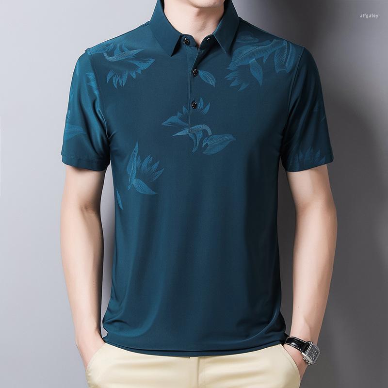 Men's Polos MLSHP Summer Short Sleeve Thin Polo Shirt Men Solid Color Business Casual Flower Printed Tops Korean Fashion Clothing 3XL, Gray
Men's Polos MLSHP Summer Short Sleeve Thin Polo Shirt Men Solid Color Business Casual Flower Printed Tops Korean Fashion Clothing 3XL, Gray