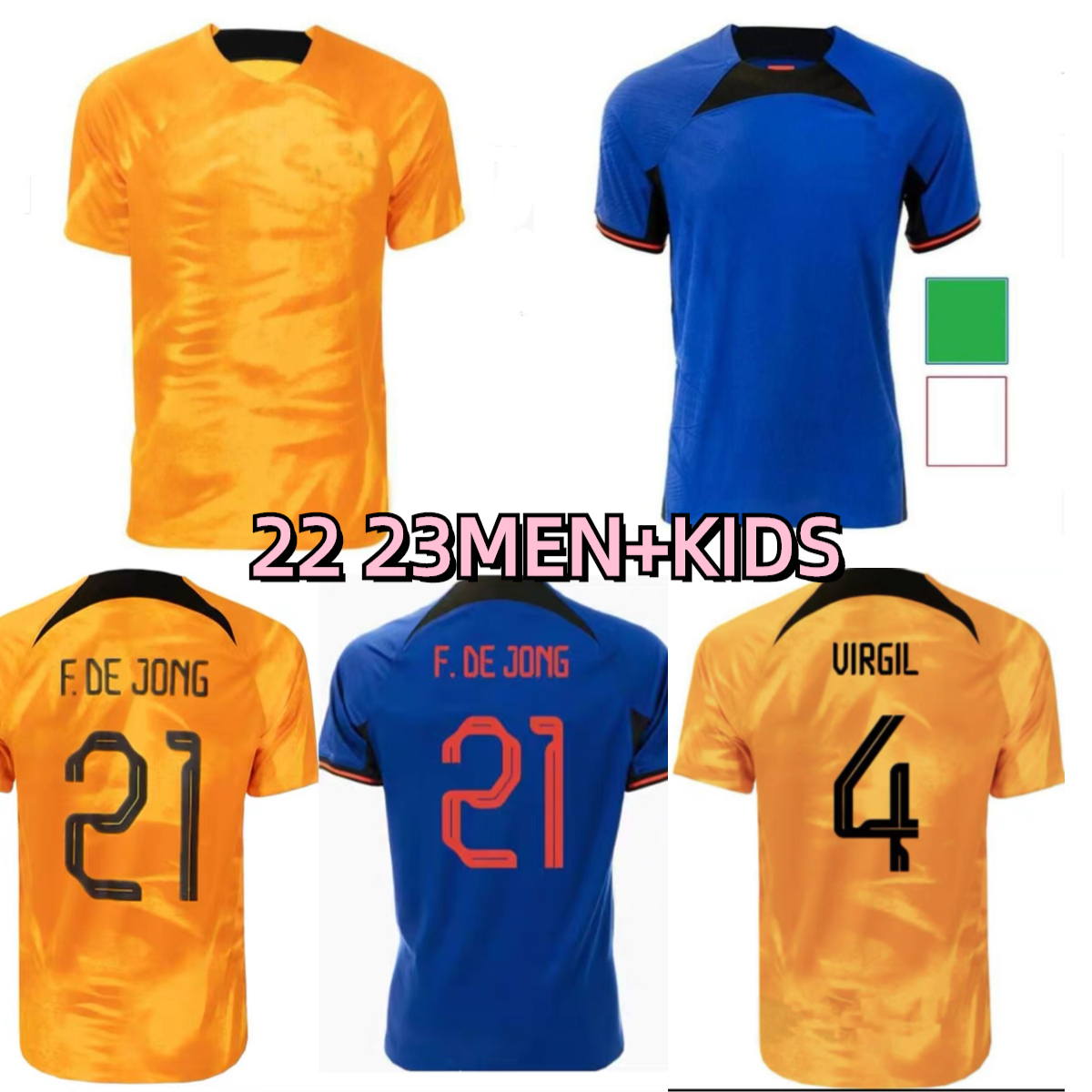 2022 Netherlands MEMPHIS soccer jersey DE JONG Holland DE LIGT WIJNALDUM VAN DIJK 222 23 football shirt Men kids kit DUMFRIES, Away+away
2022 Netherlands MEMPHIS soccer jersey DE JONG Holland DE LIGT WIJNALDUM VAN DIJK 222 23 football shirt Men kids kit DUMFRIES, Away+away