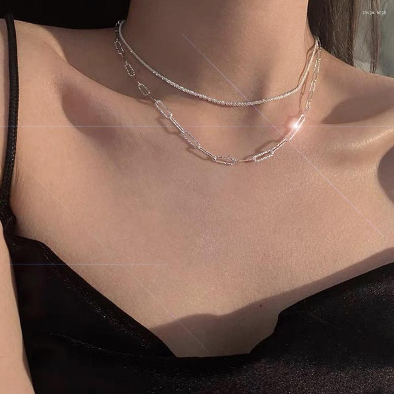 Choker Shiny Sparkling Clavicle Chain Necklace For Women 2022 Aethetic Charm Multilayer Necklaces Wedding Party Jewelry
Choker Shiny Sparkling Clavicle Chain Necklace For Women 2022 Aethetic Charm Multilayer Necklaces Wedding Party Jewelry