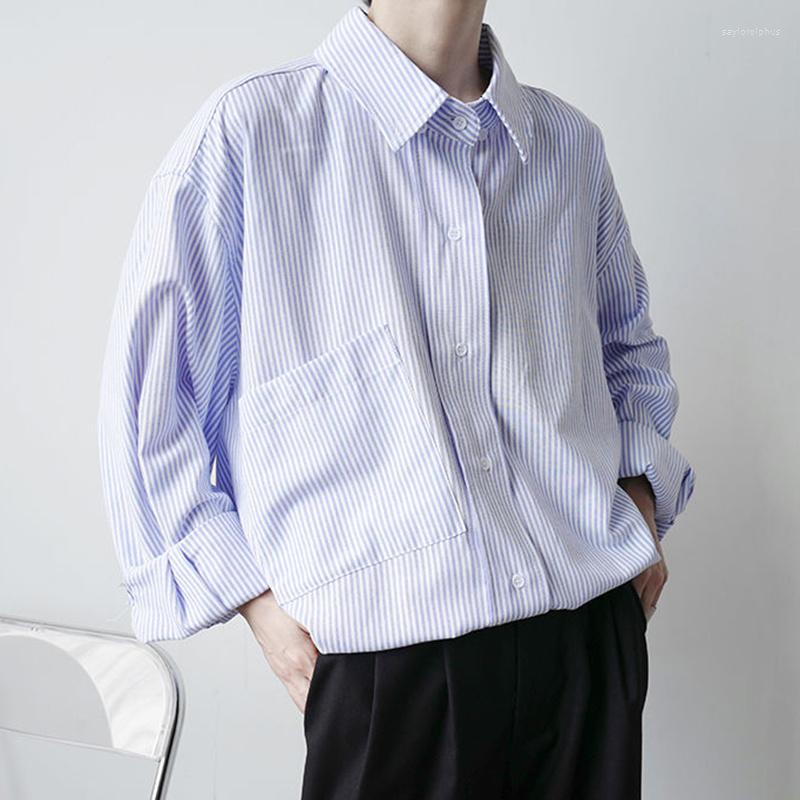Men' Casual Shirts Men' 2022 Chic Blue Korean Stripe Loose Deconstruction Long Sleeve Shirt Autumn Single Breasted Blouse 2Y2743, Light blue
Men' Casual Shirts Men' 2022 Chic Blue Korean Stripe Loose Deconstruction Long Sleeve Shirt Autumn Single Breasted Blouse 2Y2743, Light blue