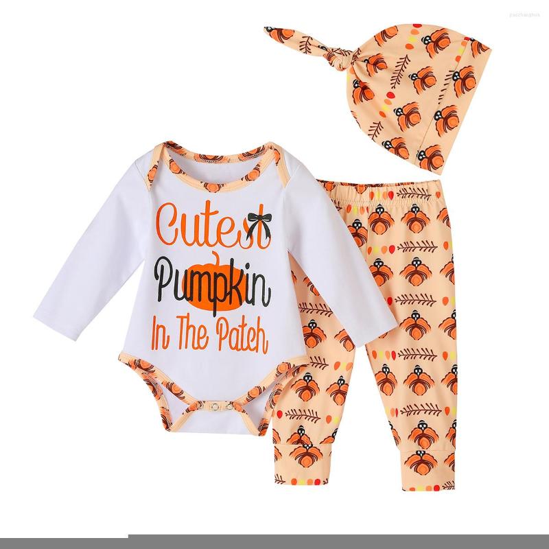 Clothing Sets 3Pcs Cute Born Baby Girls Halloween Clothes Letter Print Romper Cartoon Pumpkin Pants Hat Set, Picture shown
Clothing Sets 3Pcs Cute Born Baby Girls Halloween Clothes Letter Print Romper Cartoon Pumpkin Pants Hat Set, Picture shown