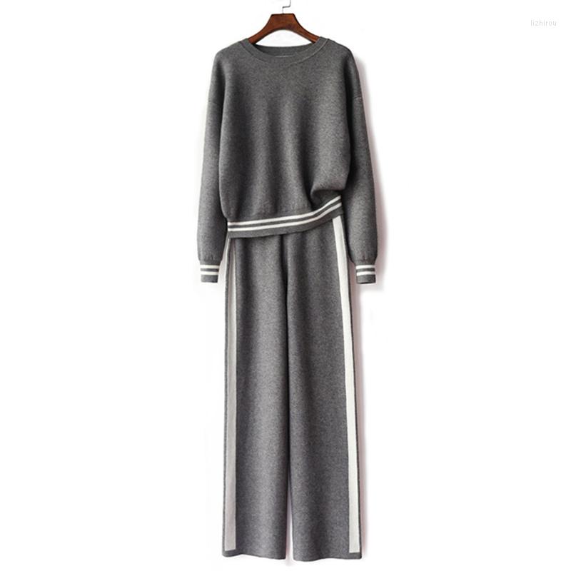 Women' Two Piece Pants Winter Wool Suit Women 2022 Casual Crew Neck Pullover Sweater And Wide Leg Knitted, Black
Women' Two Piece Pants Winter Wool Suit Women 2022 Casual Crew Neck Pullover Sweater And Wide Leg Knitted, Black