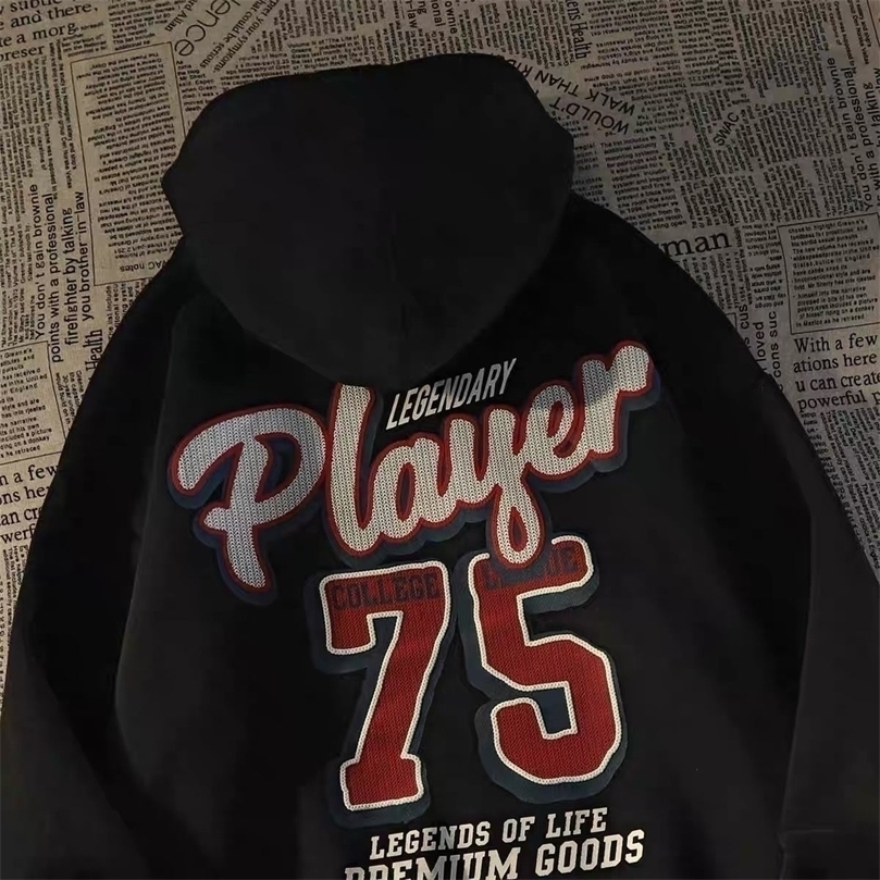 Womens Hoodies Sweatshirts American style brand street digital printing hooded sweater men women couples autumn winter thickening student 221010, Black
Womens Hoodies Sweatshirts American style brand street digital printing hooded sweater men women couples autumn winter thickening student 221010, Black