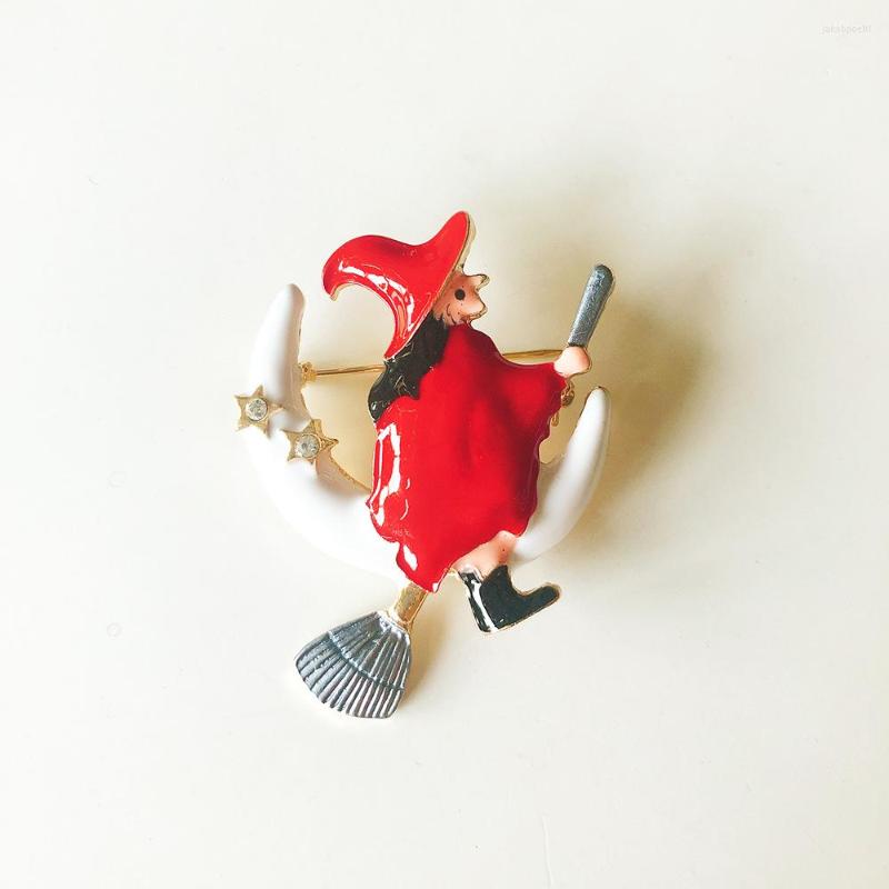 Brooches Arrival Unique Punk Style Holloween Gift Witch Sorceress Brooch Pin For Clothes Scarf Costume Jewelry Holiday Party Makeup
Brooches Arrival Unique Punk Style Holloween Gift Witch Sorceress Brooch Pin For Clothes Scarf Costume Jewelry Holiday Party Makeup