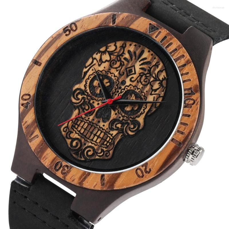 Wristwatches Punk Vintage Ebony Wood Watch For Men Quartz Wristwatch Black Genuine Leather Band Unique Wooden Case Men's Watches Reloj, No box
Wristwatches Punk Vintage Ebony Wood Watch For Men Quartz Wristwatch Black Genuine Leather Band Unique Wooden Case Men's Watches Reloj, No box