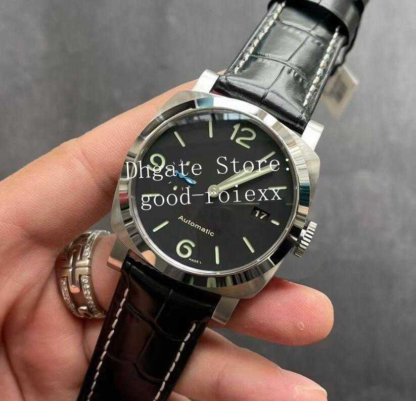 Business 44mm Watches Men Watch Men's Automatic 9010 Movement 1312 Leather Band VS Mechanical Pam VSF Crystal Calendar Steel Dive Dressing
Business 44mm Watches Men Watch Men's Automatic 9010 Movement 1312 Leather Band VS Mechanical Pam VSF Crystal Calendar Steel Dive Dressing