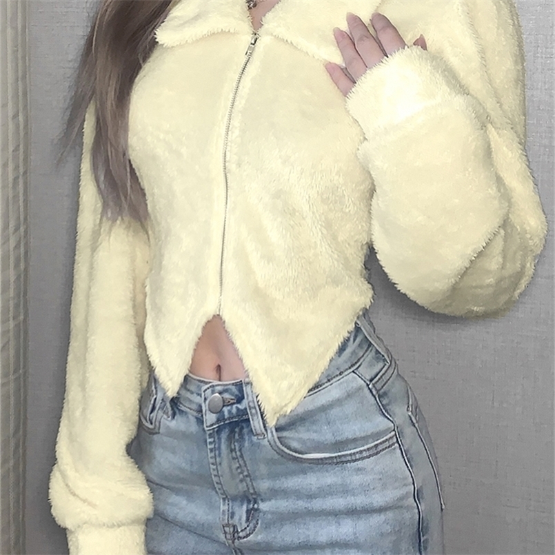 Women's Leather Faux Sylcue Fashion Retro Leisure Loose Warmth And Supple Texture All-Match Lapel Zipper Long-Sleeved Short Top Woolen Cloth 221010, Beige
Women's Leather Faux Sylcue Fashion Retro Leisure Loose Warmth And Supple Texture All-Match Lapel Zipper Long-Sleeved Short Top Woolen Cloth 221010, Beige