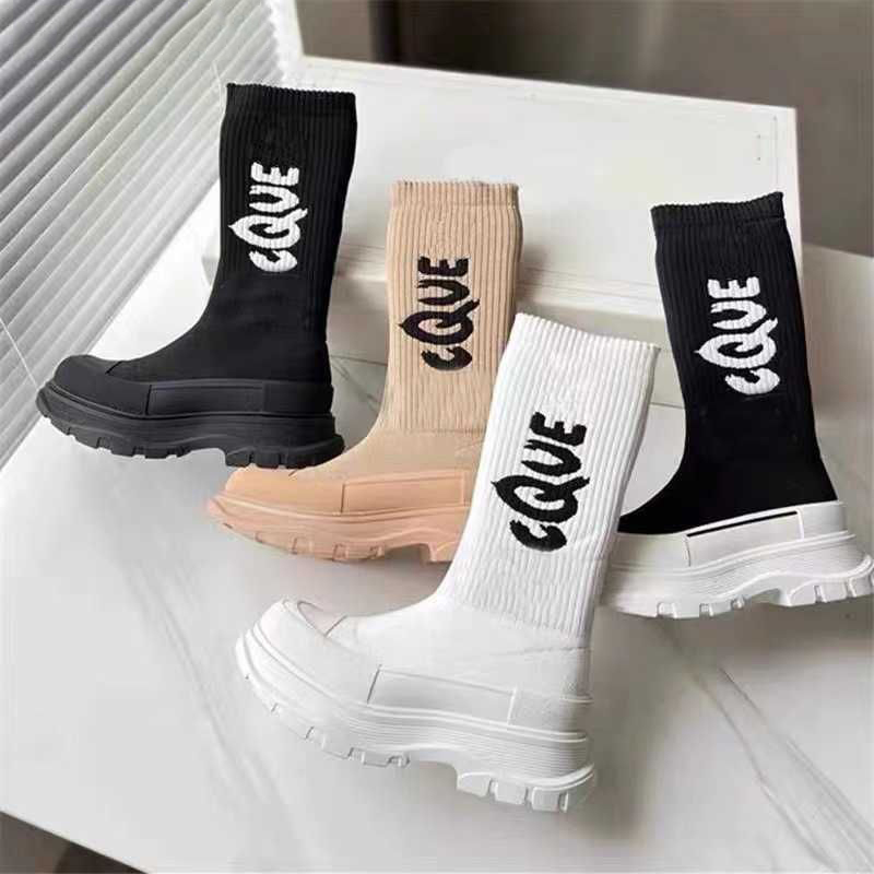 Womens Graffiti Knit Tread Slick Boots Black White Silver Elastic Knit Sock McQueens Sneakers Outdoor Platform Shoes Middle Barrel Martin Boot, Buy box
Womens Graffiti Knit Tread Slick Boots Black White Silver Elastic Knit Sock McQueens Sneakers Outdoor Platform Shoes Middle Barrel Martin Boot, Buy box