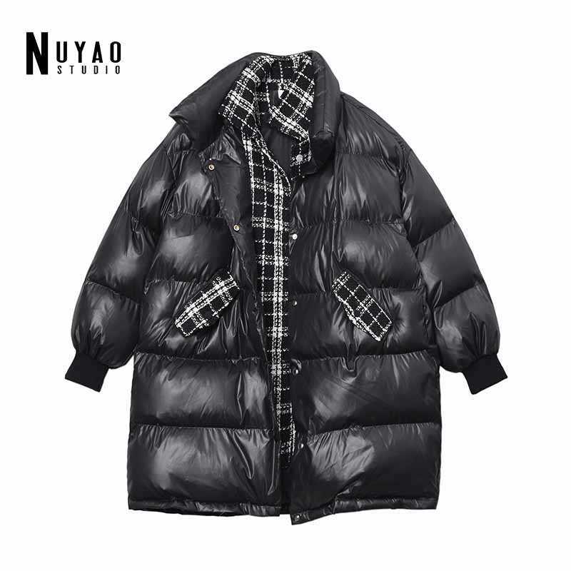 Women's Down Parkas 2022 Winter New Tweed Plaid Stitching Cotton Padded Coat Women's Parka Thick Warm Streetwear Loose Oversize Bread Jacket Female T221011, Black
Women's Down Parkas 2022 Winter New Tweed Plaid Stitching Cotton Padded Coat Women's Parka Thick Warm Streetwear Loose Oversize Bread Jacket Female T221011, Black