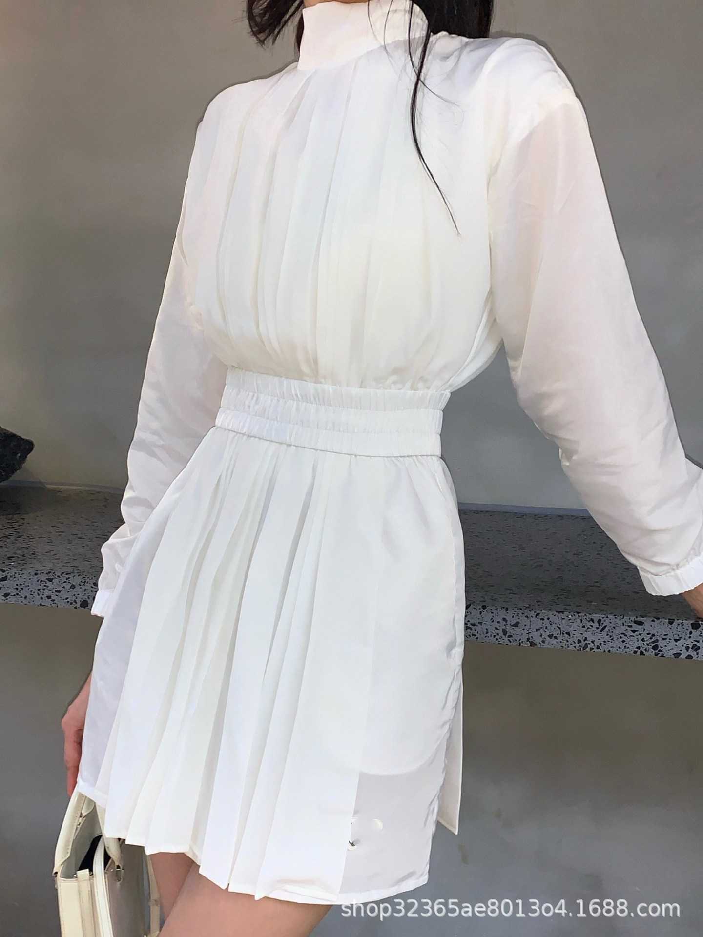 Casual Dresses Autumn New Popular Design Long Sleeve Pleated One Piece Pant Skirt Slim and Luxury French, White
Casual Dresses Autumn New Popular Design Long Sleeve Pleated One Piece Pant Skirt Slim and Luxury French, White