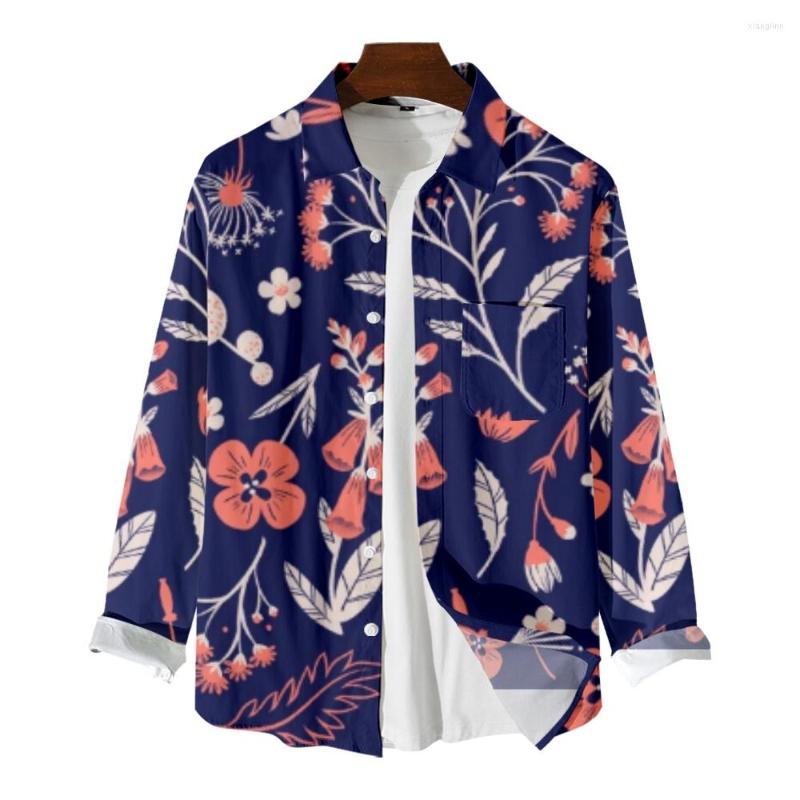 Men's Casual Shirts Men's Long Sleeve Shirt Floral Print Personality Trend Elegant Noble Jacket And Women's Autumn, B036
Men's Casual Shirts Men's Long Sleeve Shirt Floral Print Personality Trend Elegant Noble Jacket And Women's Autumn, B036