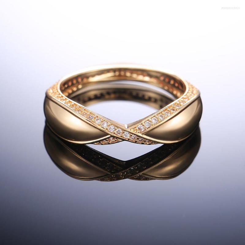 Wedding Rings Exquisite Luxury Micro-Inlaid Zircon Geometric Ring Simple Fashion Inlaid Rhinestone Gold Women's Jewelry Gift
Wedding Rings Exquisite Luxury Micro-Inlaid Zircon Geometric Ring Simple Fashion Inlaid Rhinestone Gold Women's Jewelry Gift