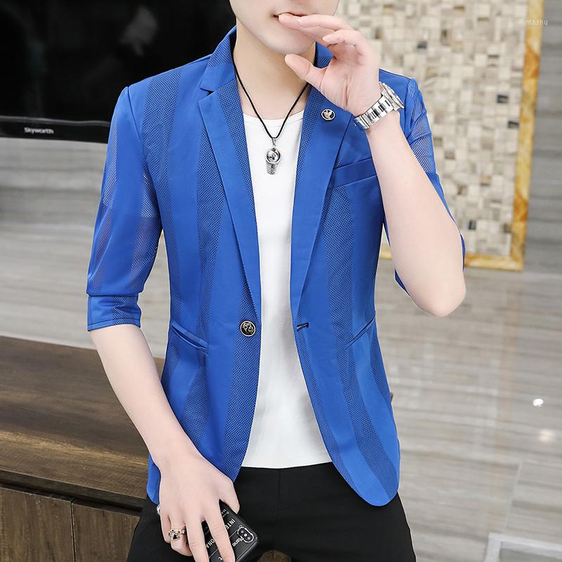 Men's Suits Summer Men's Half Sleeve Single Button Blazers Jacket Hollow Out Casual Thin Coat K30, Orange
Men's Suits Summer Men's Half Sleeve Single Button Blazers Jacket Hollow Out Casual Thin Coat K30, Orange