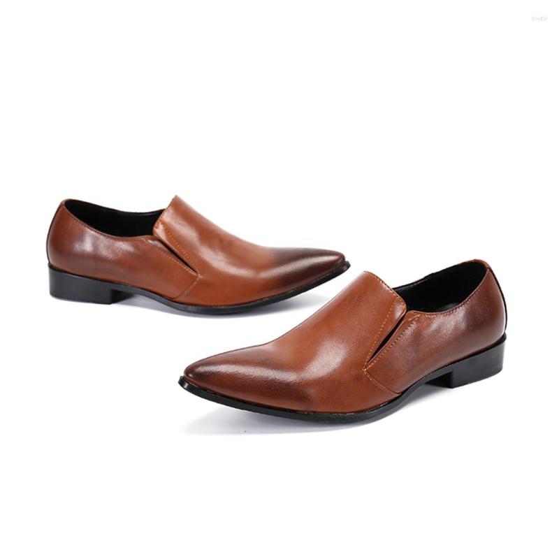 Dress Shoes Brown Genuine Leather Luxury Italian Man Flats Pointed Toe Loafers Large Size 37-46, Auburn
Dress Shoes Brown Genuine Leather Luxury Italian Man Flats Pointed Toe Loafers Large Size 37-46, Auburn