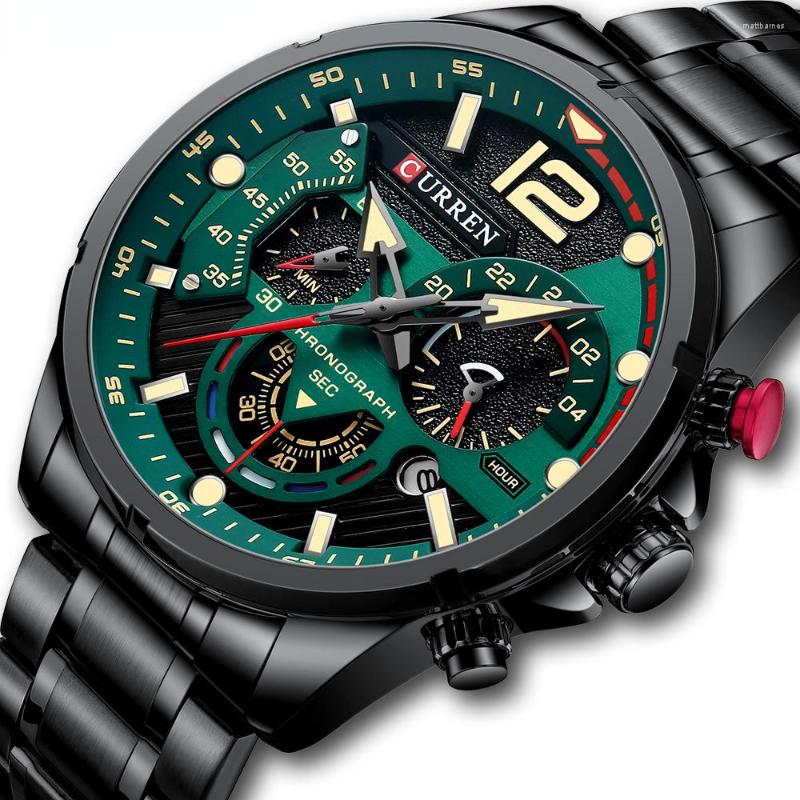 Wristwatches Men Sport Chronograph Quartz Wristwatch Fashion Luxury Stainless Steel Strap Male Clock Luminous Hands Relogio Masculino, Blue
Wristwatches Men Sport Chronograph Quartz Wristwatch Fashion Luxury Stainless Steel Strap Male Clock Luminous Hands Relogio Masculino, Blue