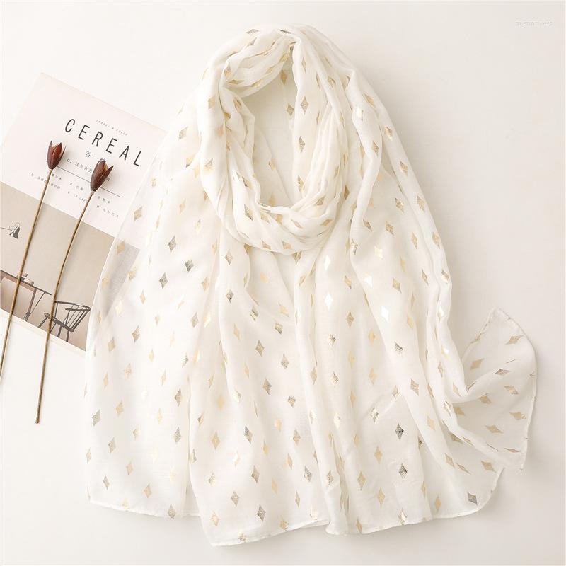 Scarves 2022 Soft Rhombus Print Gold Foil Scarf Shawls Long Geometric Pattern Wrap Hijab 6 Color
Scarves 2022 Soft Rhombus Print Gold Foil Scarf Shawls Long Geometric Pattern Wrap Hijab 6 Color