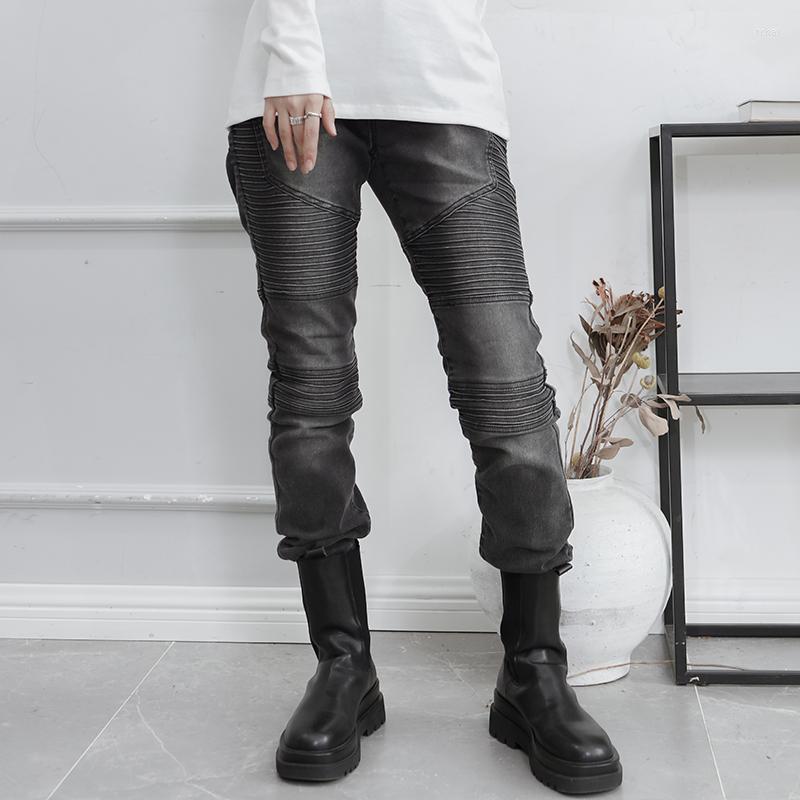 Women' Jeans Women' Black Dark Grey Fold Design Large Slim Fit Pants Pencil Spring And Summer Fashion
Women' Jeans Women' Black Dark Grey Fold Design Large Slim Fit Pants Pencil Spring And Summer Fashion