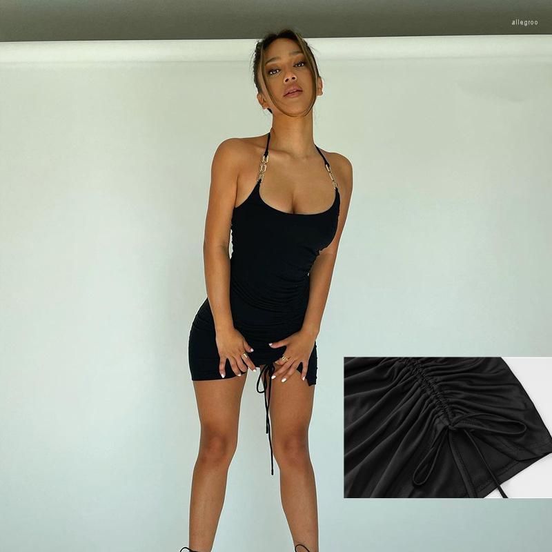 Casual Dresses SKMY Dress Spring And Summer 2022 Hanging Metal Ring Drawstring Neck Women' Street Hipster Sexy Party Club, Black
Casual Dresses SKMY Dress Spring And Summer 2022 Hanging Metal Ring Drawstring Neck Women' Street Hipster Sexy Party Club, Black