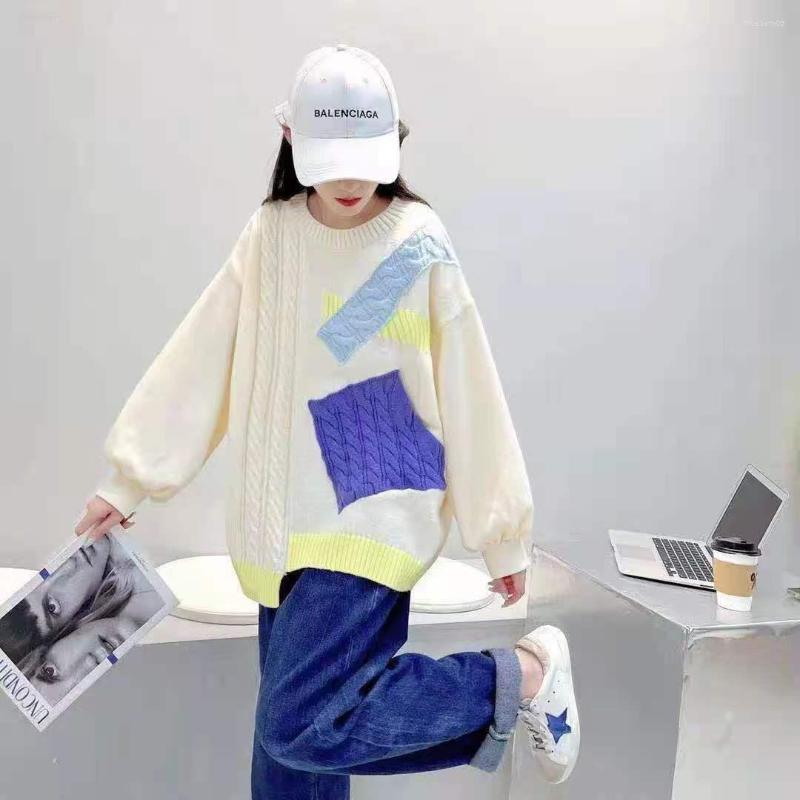 Women's Sweaters 2022 Autumn Winter Loose Lazy Wind Agereducing Sweater Top Large Wint Women's Design Sense Splicing Pullover, 1267
Women's Sweaters 2022 Autumn Winter Loose Lazy Wind Agereducing Sweater Top Large Wint Women's Design Sense Splicing Pullover, 1267
