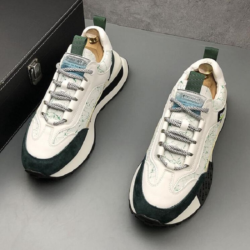 Men Leather Sneakers Hip-hop Casual sports Shoes Skateboard Shoes Zapatillas Hombre Da06, Green
Men Leather Sneakers Hip-hop Casual sports Shoes Skateboard Shoes Zapatillas Hombre Da06, Green