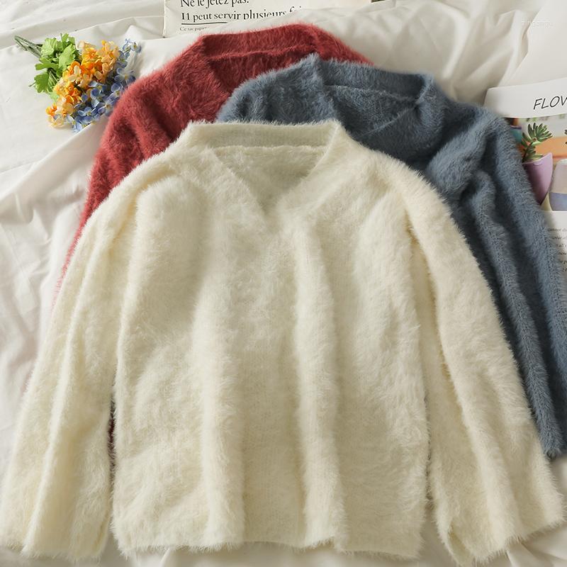 Women's Sweaters Women Pullover Solid Color Knitted Top V-Neck Sweater Winter Autumn Long Sleeve Single Plush Female, Yellow
Women's Sweaters Women Pullover Solid Color Knitted Top V-Neck Sweater Winter Autumn Long Sleeve Single Plush Female, Yellow