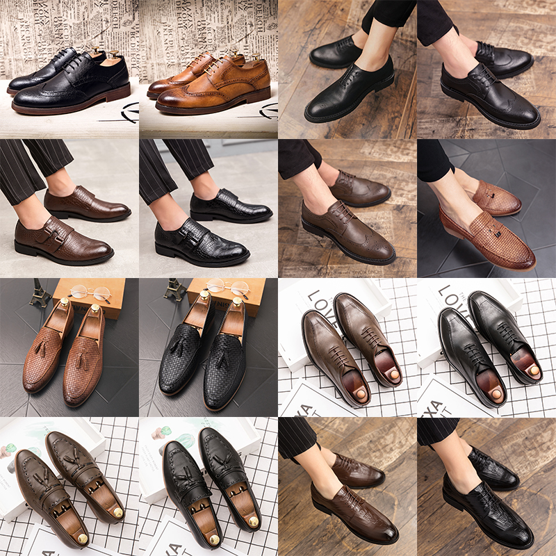Luxury brogue oxford pointed toe leather shoes lace up buckle tassel woven pattern high end men's fashion formal casual leather shoes various size38-47, 18608 brown
Luxury brogue oxford pointed toe leather shoes lace up buckle tassel woven pattern high end men's fashion formal casual leather shoes various size38-47, 18608 brown