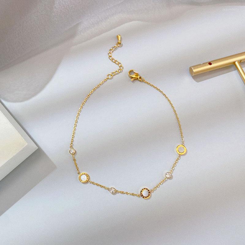 Anklets BASDOLL Sterling Silver White Shell Letter Anklet Female Fashion Light Luxury High Sense Foot Chain All-match Gift Wholesale
Anklets BASDOLL Sterling Silver White Shell Letter Anklet Female Fashion Light Luxury High Sense Foot Chain All-match Gift Wholesale