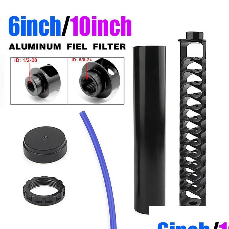 Fuel Filter 6" 10 Inch Spiral 1/2-28 1/2-20 Single Core Aluminum Tube Car Fuel Filter Soent Trap For Napa 4003 Wix 24003 Drop Deliver Dhwku
Fuel Filter 6" 10 Inch Spiral 1/2-28 1/2-20 Single Core Aluminum Tube Car Fuel Filter Soent Trap For Napa 4003 Wix 24003 Drop Deliver Dhwku