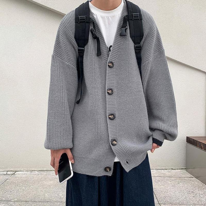 Men's Sweaters Men Sweater Coat Single-breasted Long Sleeves V Neck Solid Color Warm Buttons Pure Elastic Winter For Daily Wear, Black
Men's Sweaters Men Sweater Coat Single-breasted Long Sleeves V Neck Solid Color Warm Buttons Pure Elastic Winter For Daily Wear, Black