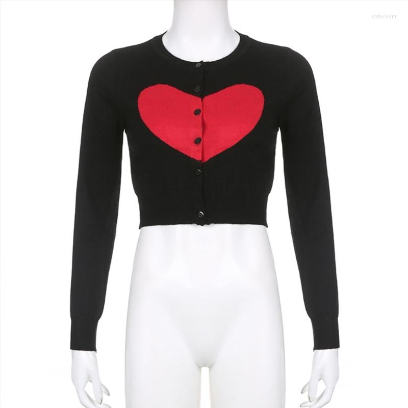 Women' Knits Women Cute Love Heart Knitted Bodycon Slim T Shirt Outwear Coat Long Sleeve O-Neck Button Down Crop Top Sweater Cardigan, Black
Women' Knits Women Cute Love Heart Knitted Bodycon Slim T Shirt Outwear Coat Long Sleeve O-Neck Button Down Crop Top Sweater Cardigan, Black