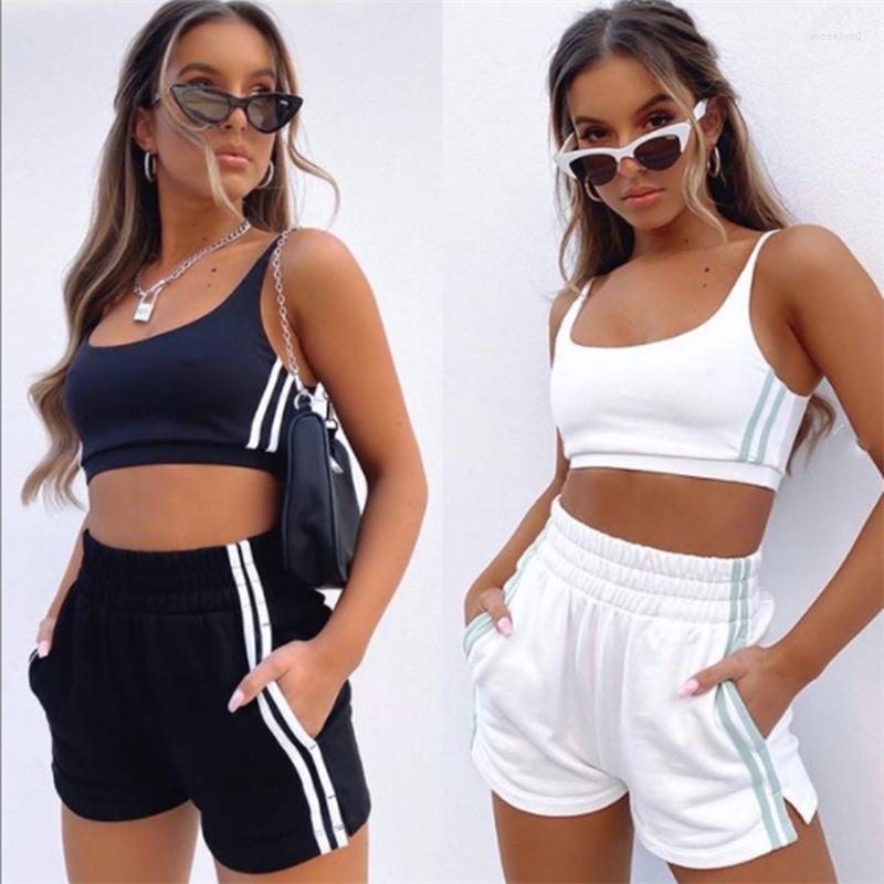 Women' Tracksuits Casual Drawstring Biker Shorts Sets Women Sportswear Halter Crop Top Summer Athleisure Outfits Solid Two Piece Set, Black
Women' Tracksuits Casual Drawstring Biker Shorts Sets Women Sportswear Halter Crop Top Summer Athleisure Outfits Solid Two Piece Set, Black