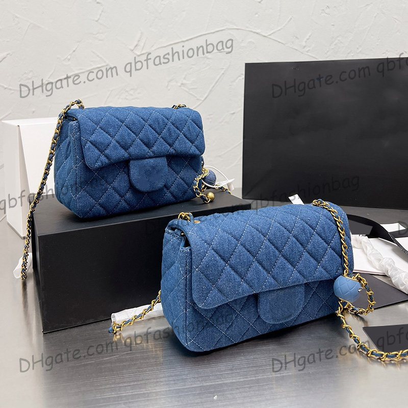 Denim Gold Crush Ball Mini Flap Square Bags 17cm/20cm Quilted GHW Crossbody Adjustable Shoulder Strap Vanity Cosmetic Case Ladies Fashipn Handbags, Box
Denim Gold Crush Ball Mini Flap Square Bags 17cm/20cm Quilted GHW Crossbody Adjustable Shoulder Strap Vanity Cosmetic Case Ladies Fashipn Handbags, Box