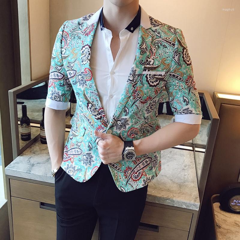 Men's Suits Mens Floral Blazer 2022 Spring Summer Jacket Printed Masculino Slim Fit Hombre, Picture shown
Men's Suits Mens Floral Blazer 2022 Spring Summer Jacket Printed Masculino Slim Fit Hombre, Picture shown
