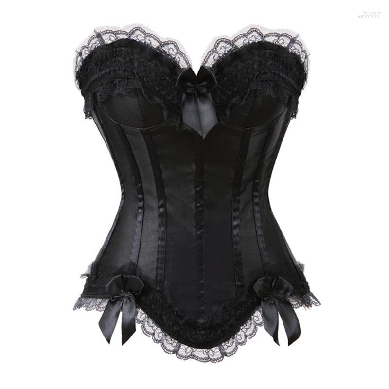 Bustiers & Corsets -6XL Lace Trim Bow Satin Corset With Zipper Side For Women Plus Size Sexy Bustier Body Shaper Overbust Top, Black
Bustiers & Corsets -6XL Lace Trim Bow Satin Corset With Zipper Side For Women Plus Size Sexy Bustier Body Shaper Overbust Top, Black