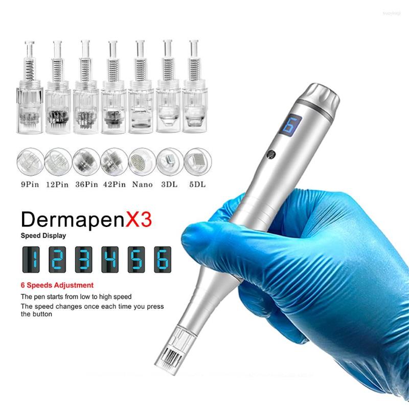 Tattoo Needles 2022 Sell Dermapen X3 6 Levels Blue LCD Screenwith Screw Type 9/12/24/36/42/Nano Pins Microneedle Dr Pen
Tattoo Needles 2022 Sell Dermapen X3 6 Levels Blue LCD Screenwith Screw Type 9/12/24/36/42/Nano Pins Microneedle Dr Pen