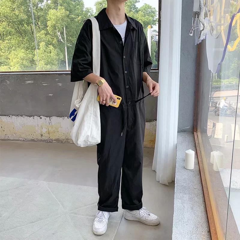 Men' Pants Fashion Men Romper Jumpsuit With Belt Half Sleeve Streetwear Casual Playsuit Cargo Overalls Harajuku Leisure
Men' Pants Fashion Men Romper Jumpsuit With Belt Half Sleeve Streetwear Casual Playsuit Cargo Overalls Harajuku Leisure