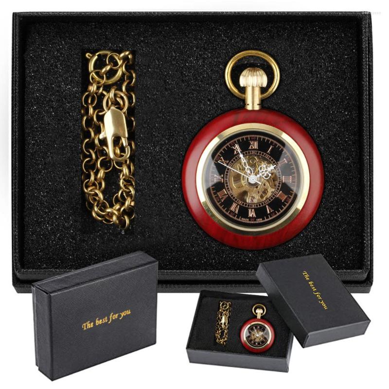 Pocket Watches Fashion Retro Red Wood Mechanical Watch Men's Ladies Elegant Exquisite Antique Necklace Hand Wind With Chain Gifts, Pjx005-with box
Pocket Watches Fashion Retro Red Wood Mechanical Watch Men's Ladies Elegant Exquisite Antique Necklace Hand Wind With Chain Gifts, Pjx005-with box