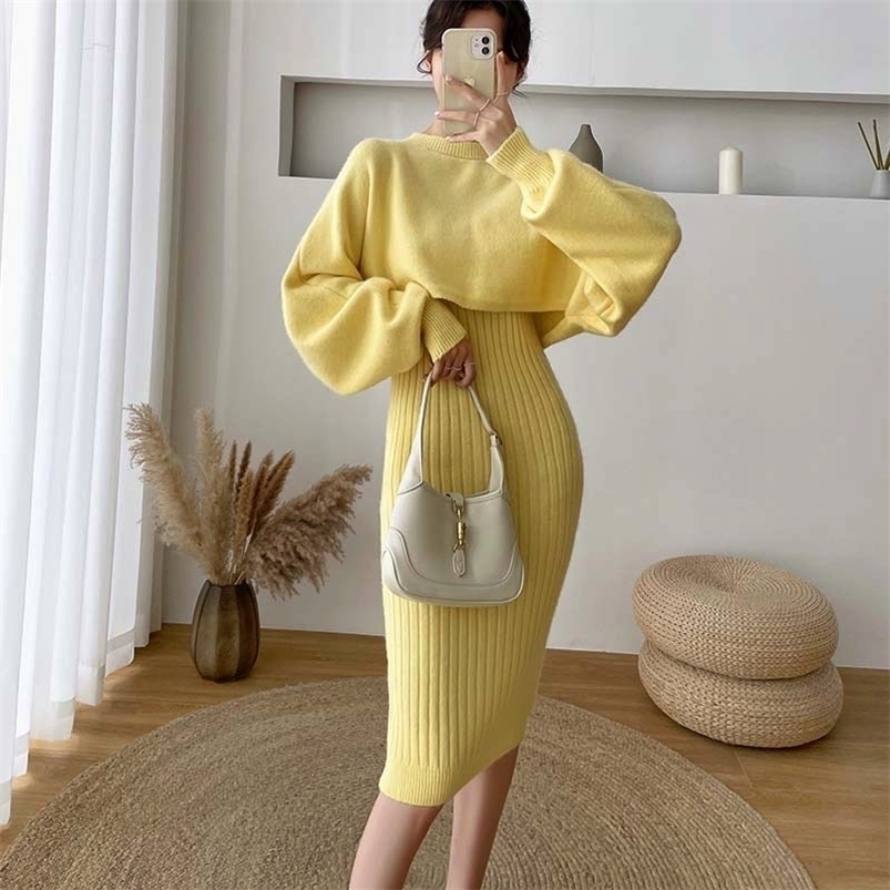 Two Piece Dress Autumn Winter Sweater Women Fashion Office Ladies Sets Knitted Pullover Vest 221010, Black
Two Piece Dress Autumn Winter Sweater Women Fashion Office Ladies Sets Knitted Pullover Vest 221010, Black