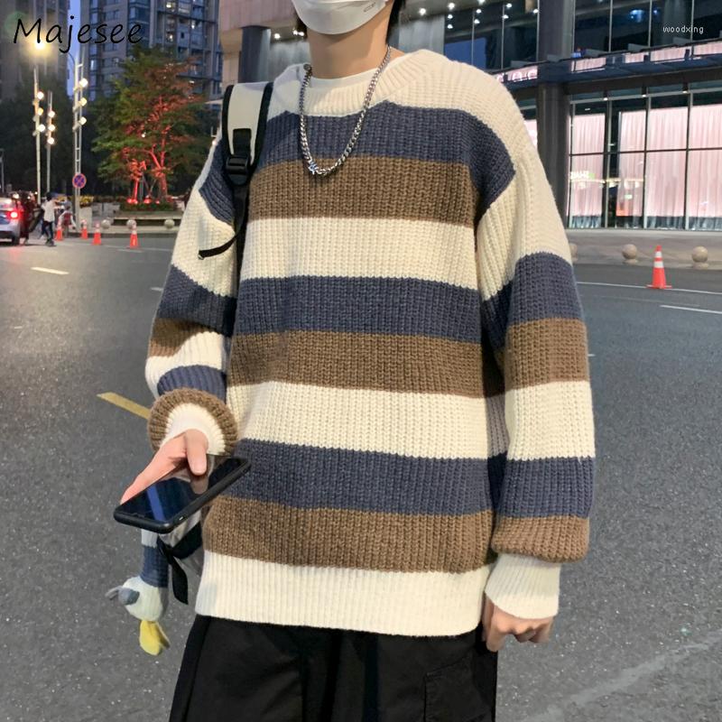 Men's Sweaters Striped Men Loose O-neck Pullovers Males Winter Thicken Warm Soft Tops Knitted Vintage Korean Style Fashion Handsome, Black
Men's Sweaters Striped Men Loose O-neck Pullovers Males Winter Thicken Warm Soft Tops Knitted Vintage Korean Style Fashion Handsome, Black
