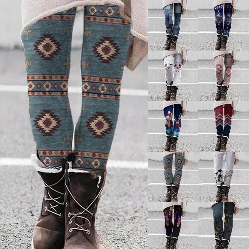 Women's Leggings Women Santa Print Pants High Waist Happy Christmas Party Long Ladies Xmas Trousers Elastic Legging, Bu1
Women's Leggings Women Santa Print Pants High Waist Happy Christmas Party Long Ladies Xmas Trousers Elastic Legging, Bu1